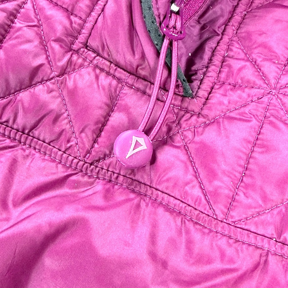Ivivva (by Lululemon) Up to Snow Good Down Puffer Hooded Jacket Girls 14 Purple - Picture 8 of 15